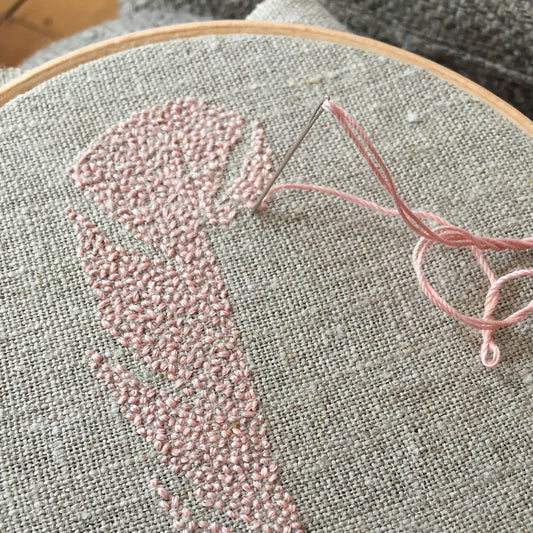 hand embroidery stitch and needle