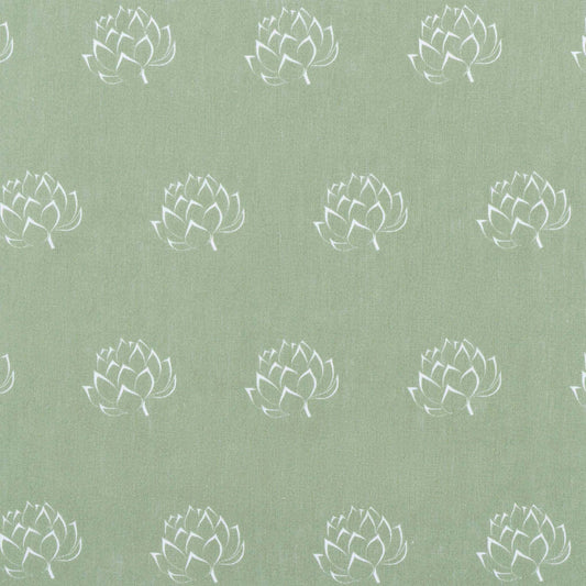 Artichoke Classic Botanical Green Linen