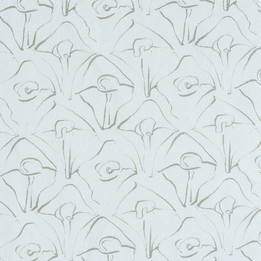 Fir Cone Sky Blue (Dark) Linen