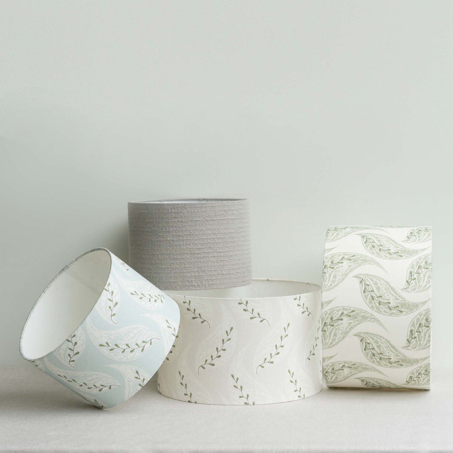 Emerging Leaf Blue Haze Linen