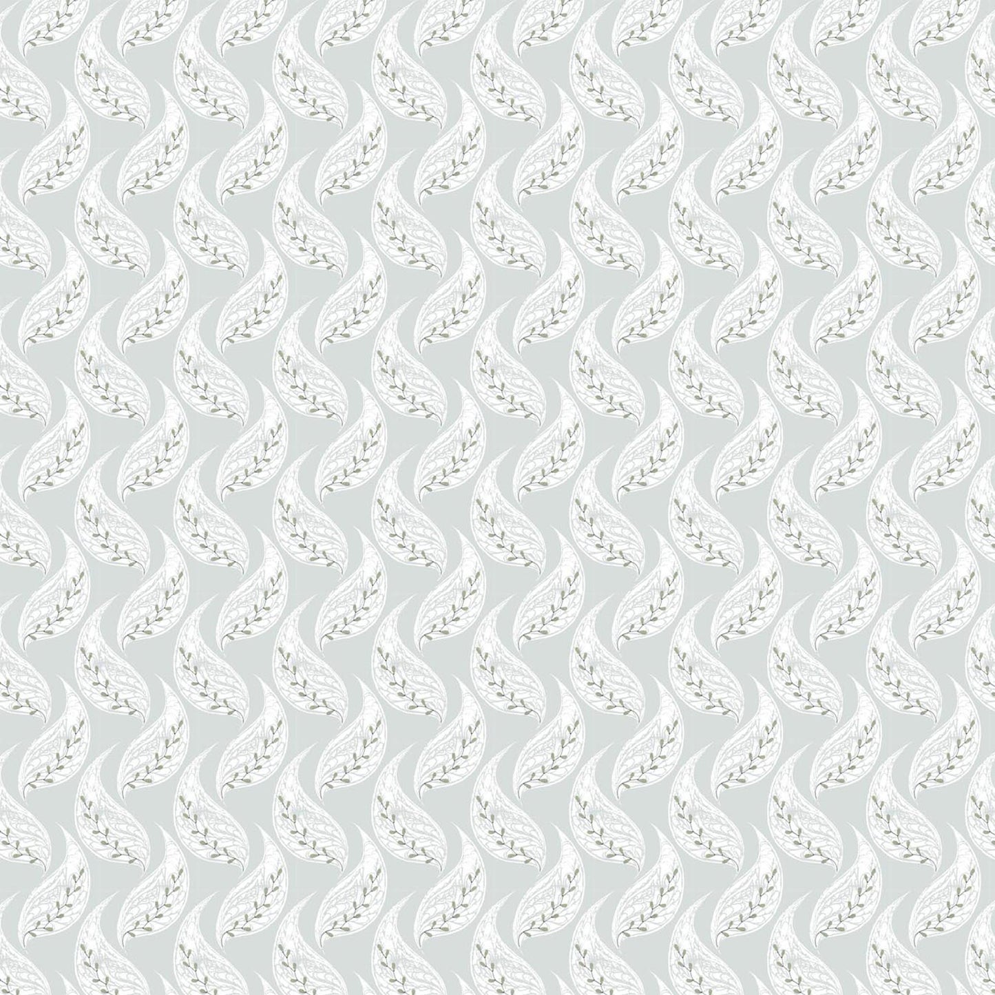 Emerging Leaf Blue Haze Linen