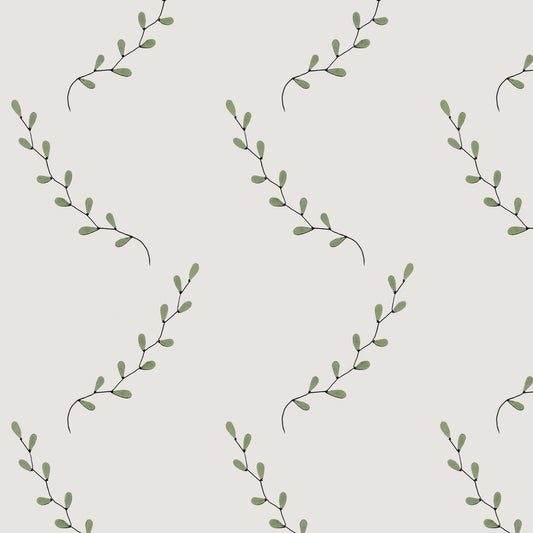 Emerging Sprig Oatmeal Linen