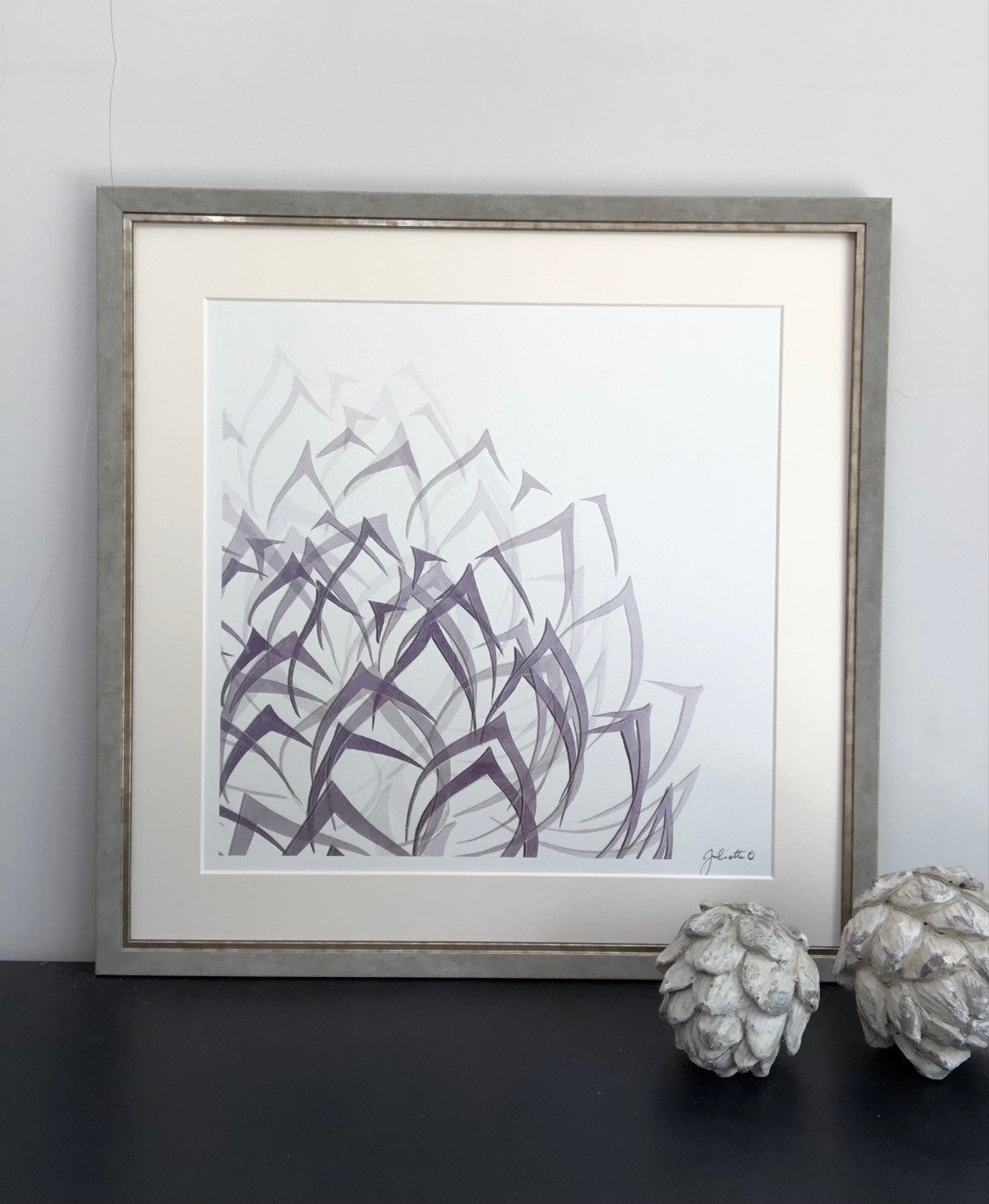 Artichoke Flourish Framed Print