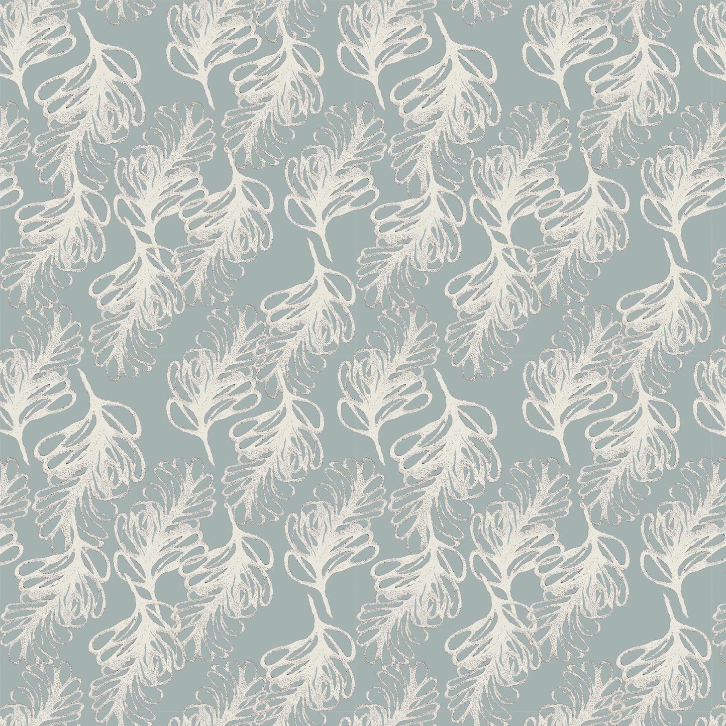 Plume Mix Teal Large Linen