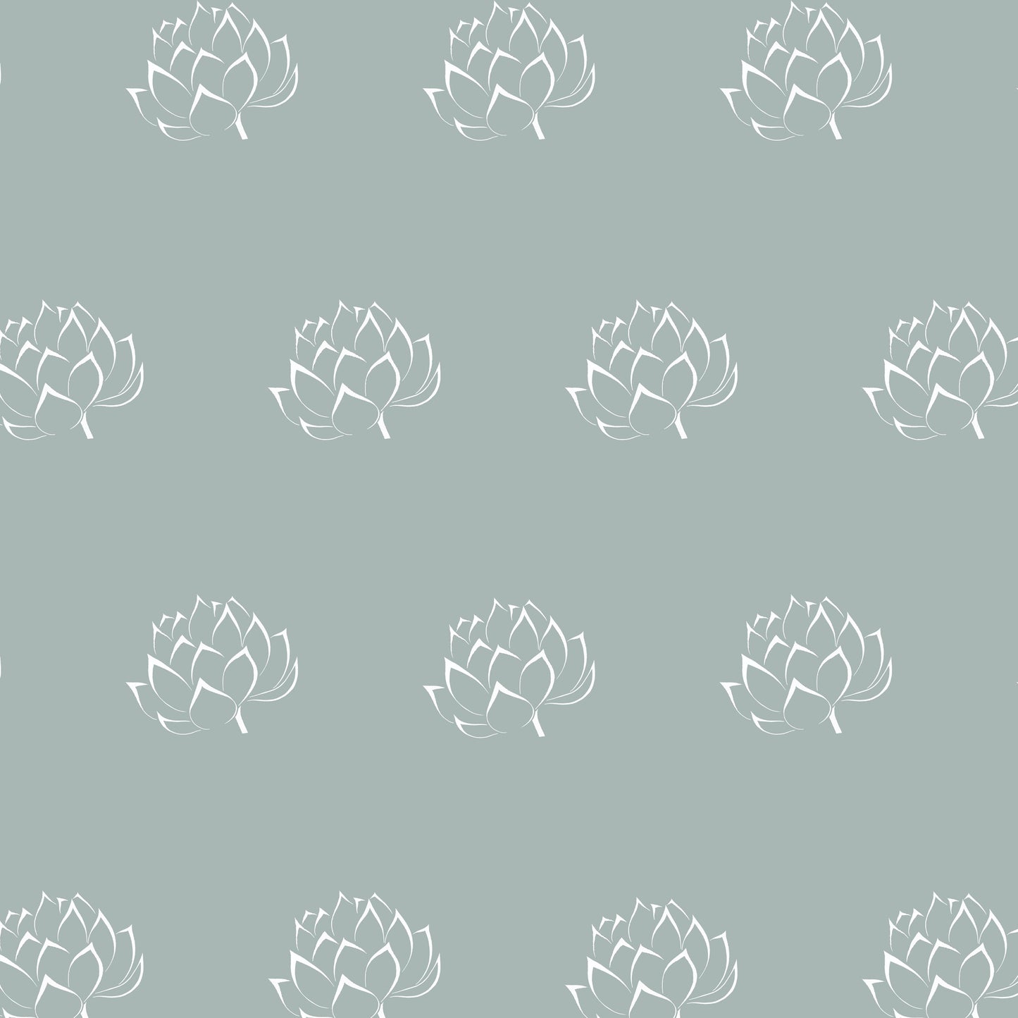 Artichoke Classic Teal Linen