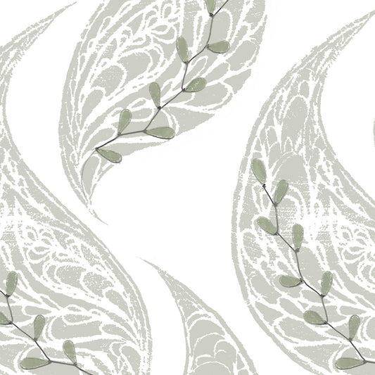 Emerging Leaf Ivory Linen Large