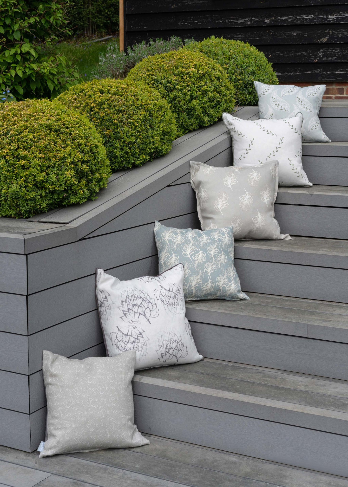Plume Mix Teal Small Cushion