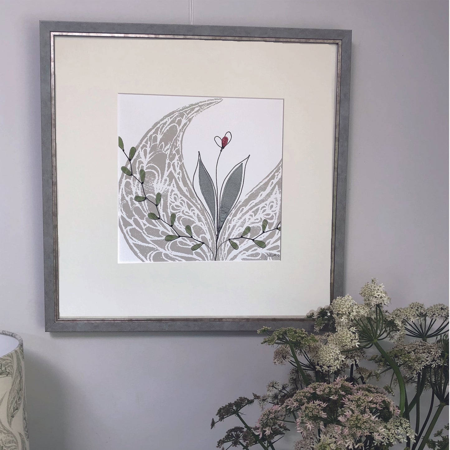 Emerging Bud art print in situ